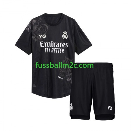 Fußballtrikots Real Madrid Y3 Torwart Kinder Vierte Trikotsatz 2023-2024